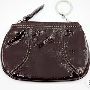COACH Leather Small Coin Purse
Wallet With Keychain